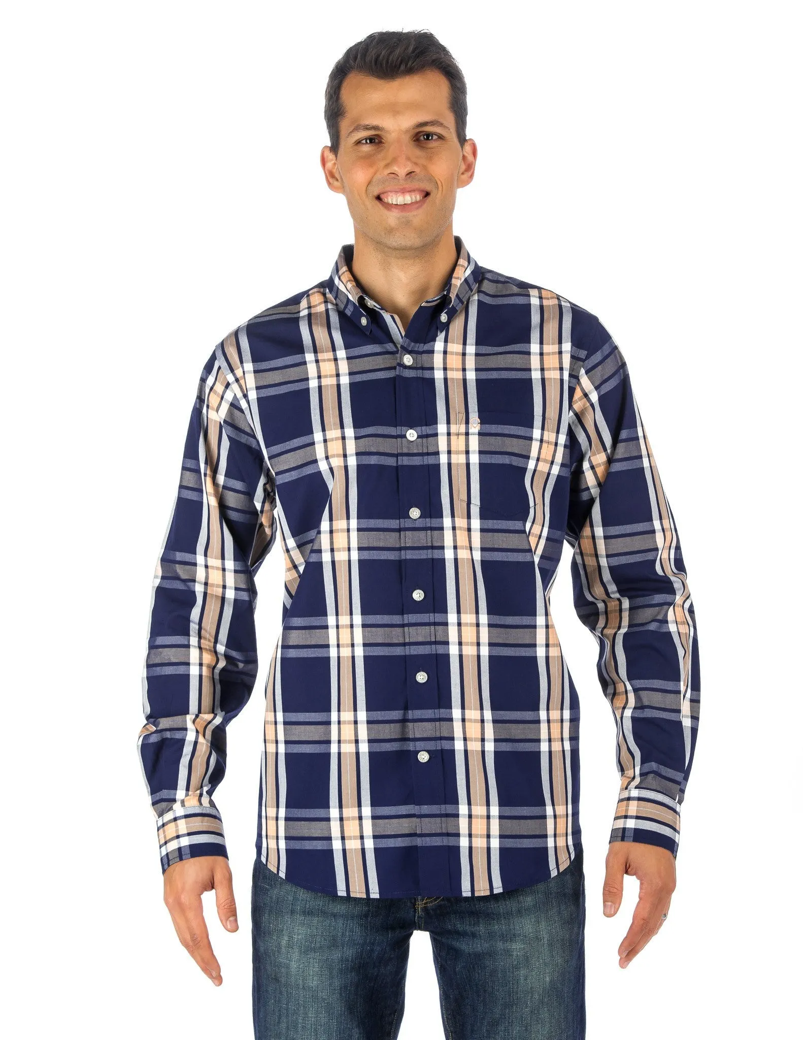 Men's 100% Cotton Casual Shirt - Regular Fit
