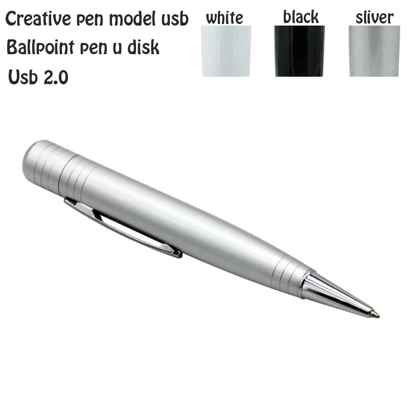 Metal ballpoint pen with USB Memory Card