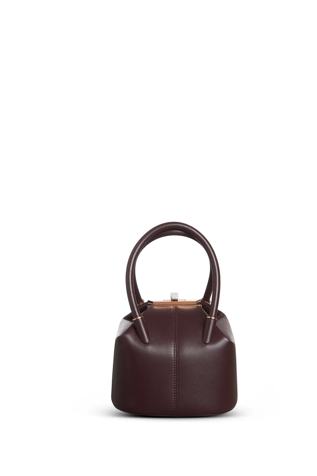 Mini Baez Bag in Bordeaux Nappa Leather