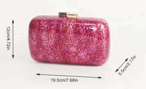 Molodo Acrylic Evening Clutch Purses for Women Elegant Evening Bag Gorgeous Handbag Shoulder Bag Wedding Party 2025