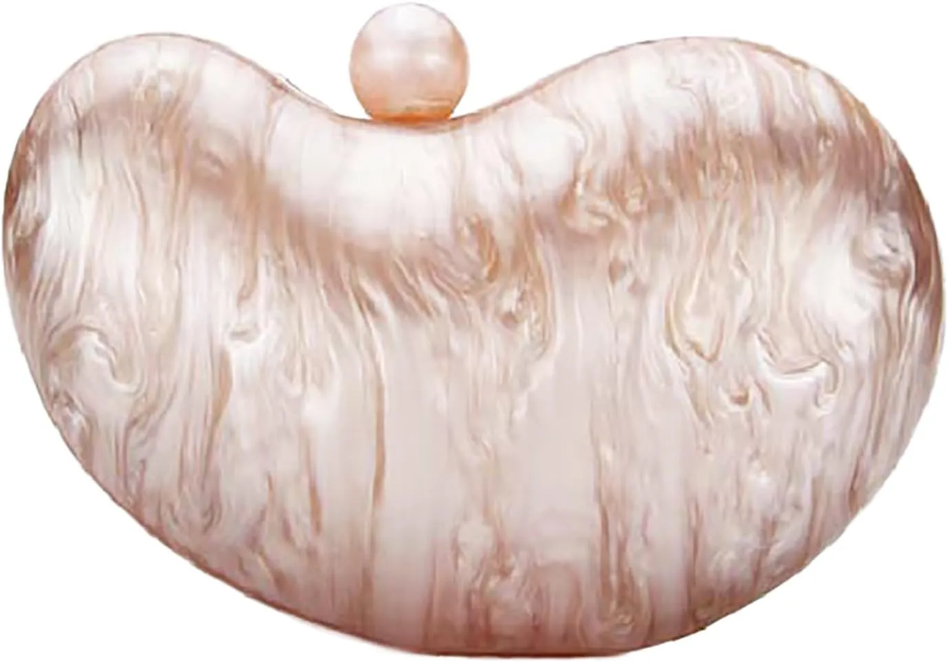 Molodo Cashew Acrylic Evening Clutch Purses for Women Elegant Evening Bag Gorgeous Handbag Shoulder Bag Wedding Party 2025
