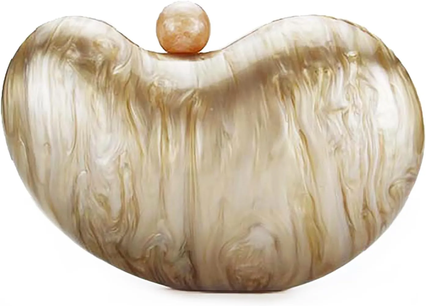 Molodo Cashew Acrylic Evening Clutch Purses for Women Elegant Evening Bag Gorgeous Handbag Shoulder Bag Wedding Party 2025