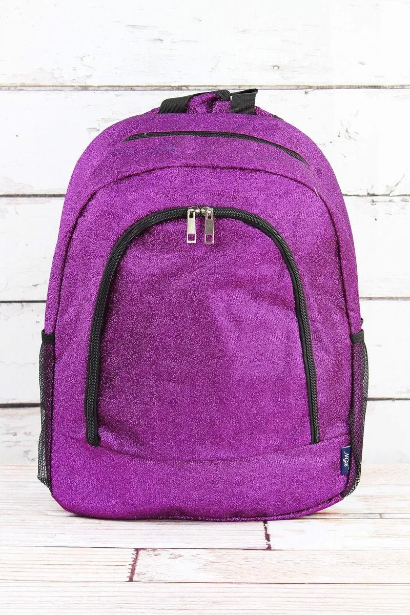 NGIL Purple Glitz & Glam Large Backpack