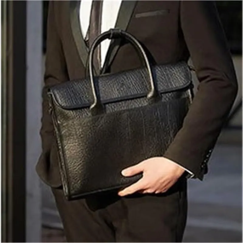 Nordic Men's Briefcase 15.3 Inch Computer Bag Portable Shoulder Business Bag for Office Commute