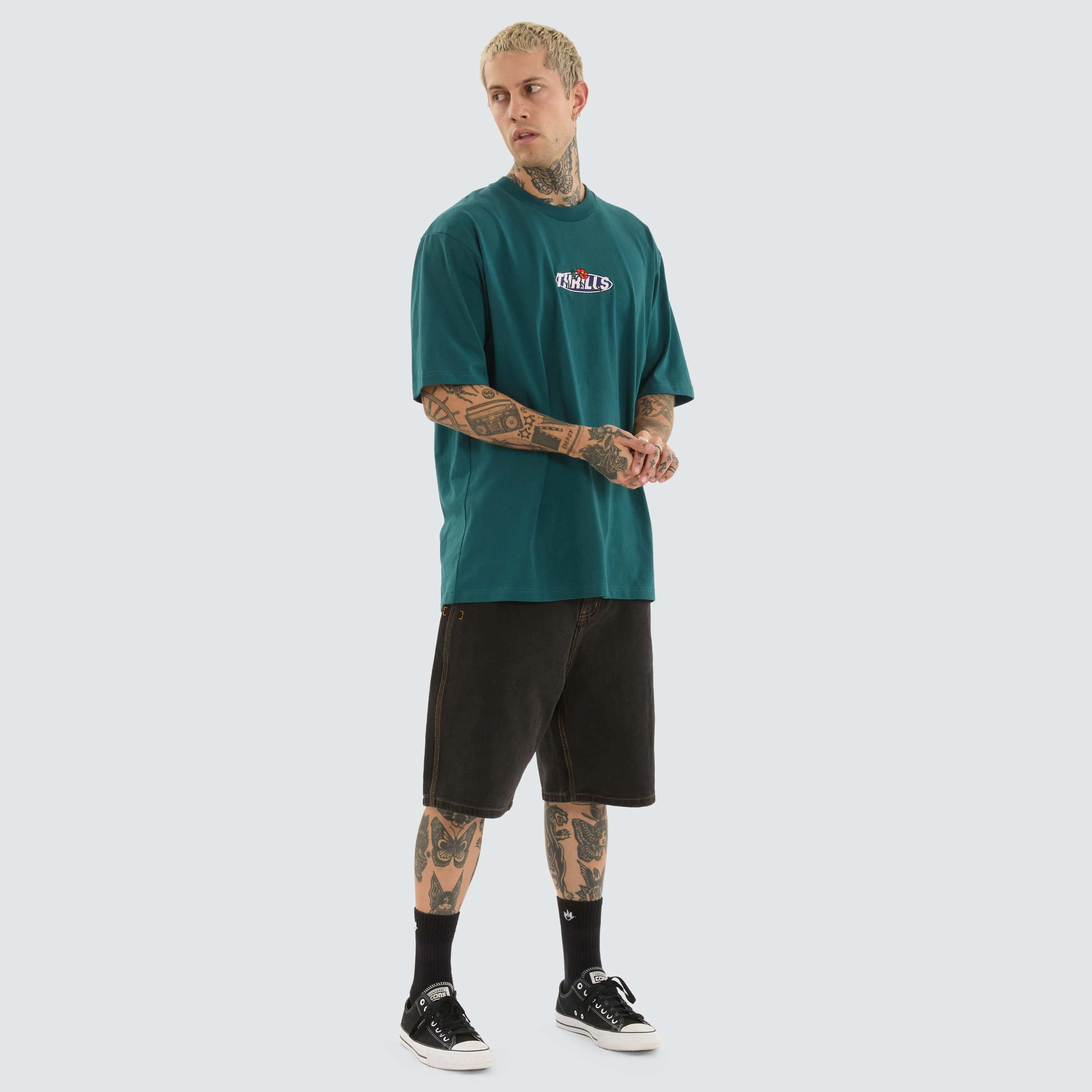 Painless Oversize Fit Tee Atlantic Deep