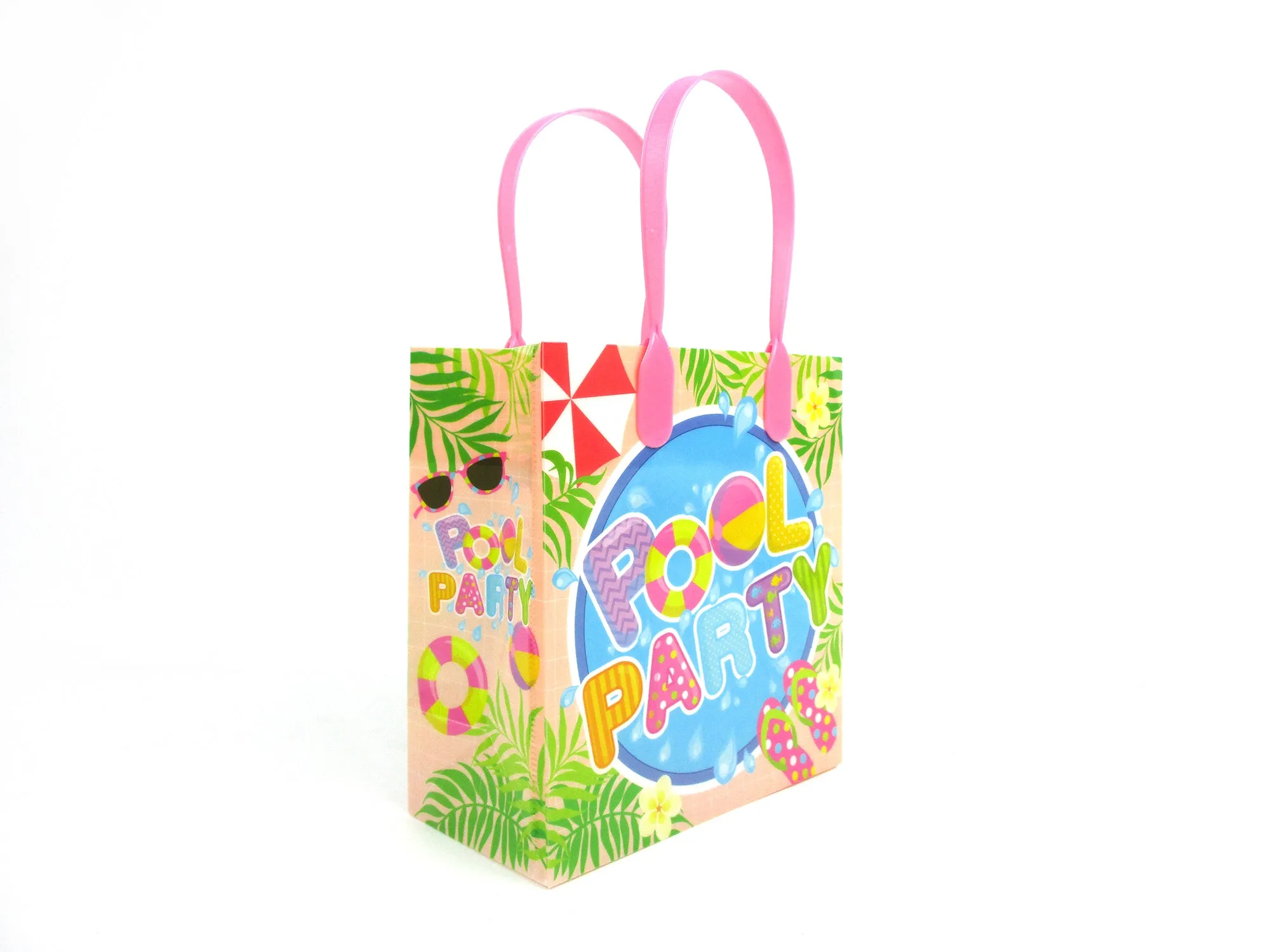 Pool Beach Summer Party Favor Bags Treat Bags - Set of 6 or 12