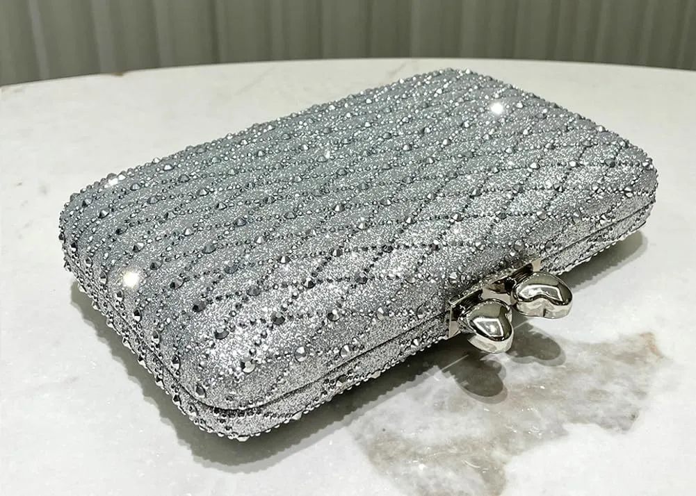 Rhinestone Evening Clutch Purses for Women Elegant Evening Bag Vintage Handbag Shoulder Bag Wedding Party 2025