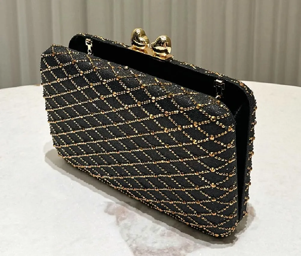 Rhinestone Evening Clutch Purses for Women Elegant Evening Bag Vintage Handbag Shoulder Bag Wedding Party 2025