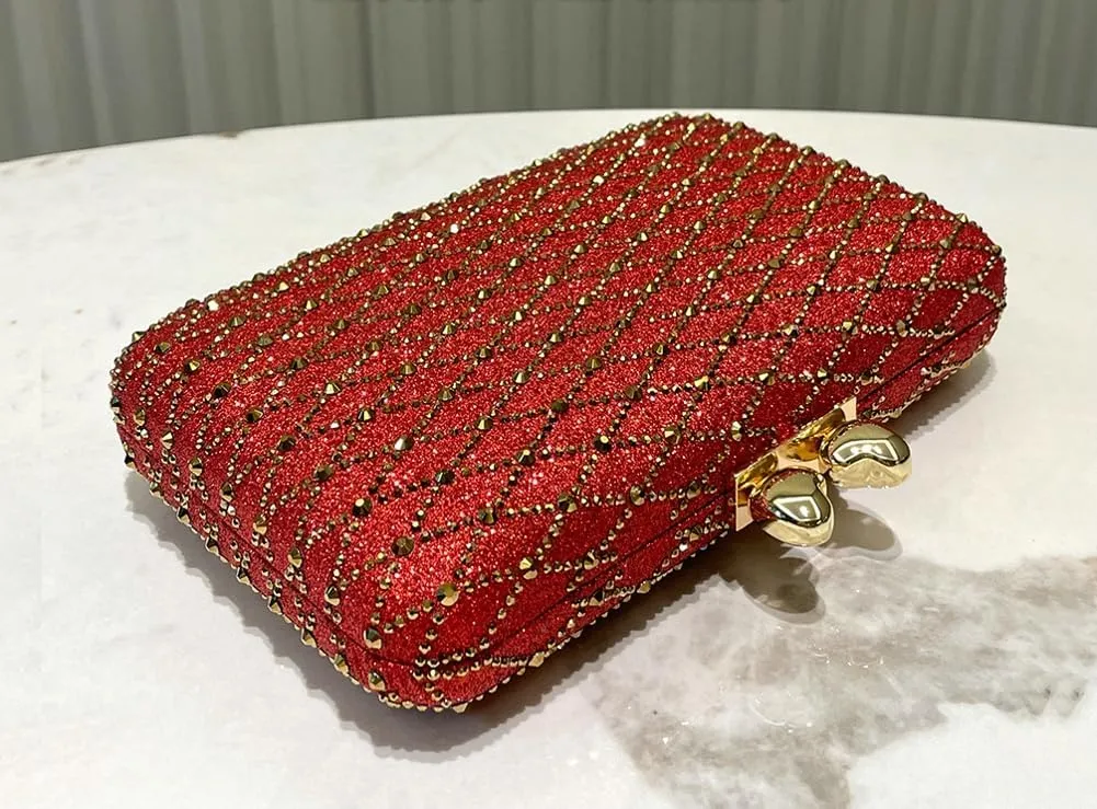 Rhinestone Evening Clutch Purses for Women Elegant Evening Bag Vintage Handbag Shoulder Bag Wedding Party 2025