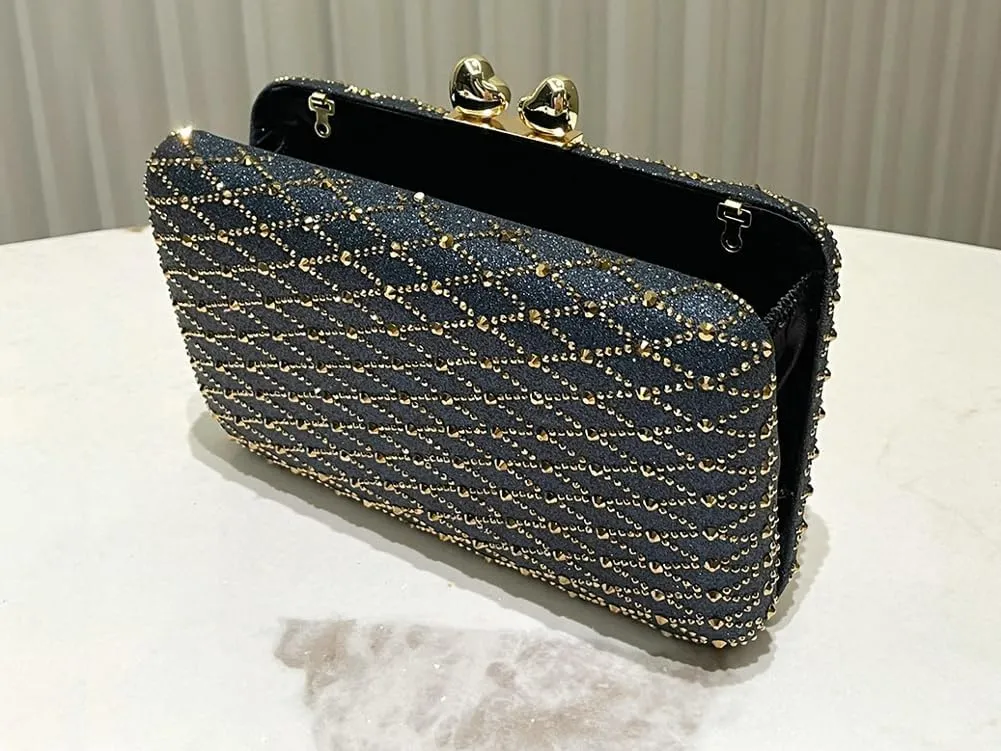 Rhinestone Evening Clutch Purses for Women Elegant Evening Bag Vintage Handbag Shoulder Bag Wedding Party 2025