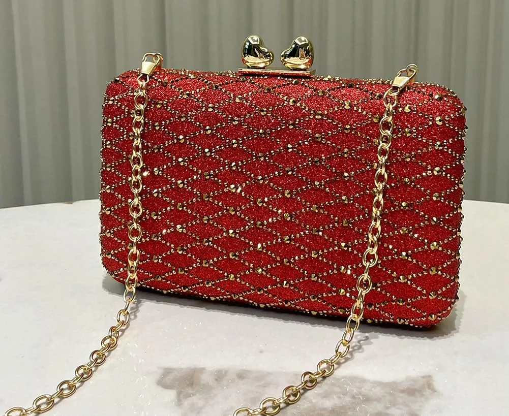 Rhinestone Evening Clutch Purses for Women Elegant Evening Bag Vintage Handbag Shoulder Bag Wedding Party 2025