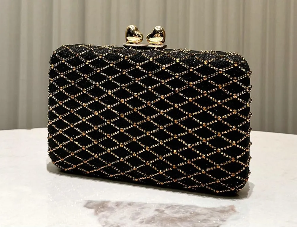 Rhinestone Evening Clutch Purses for Women Elegant Evening Bag Vintage Handbag Shoulder Bag Wedding Party 2025