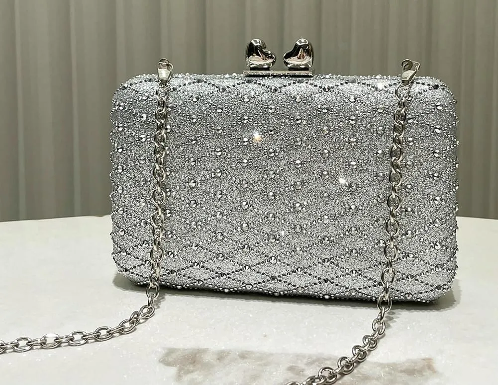 Rhinestone Evening Clutch Purses for Women Elegant Evening Bag Vintage Handbag Shoulder Bag Wedding Party 2025