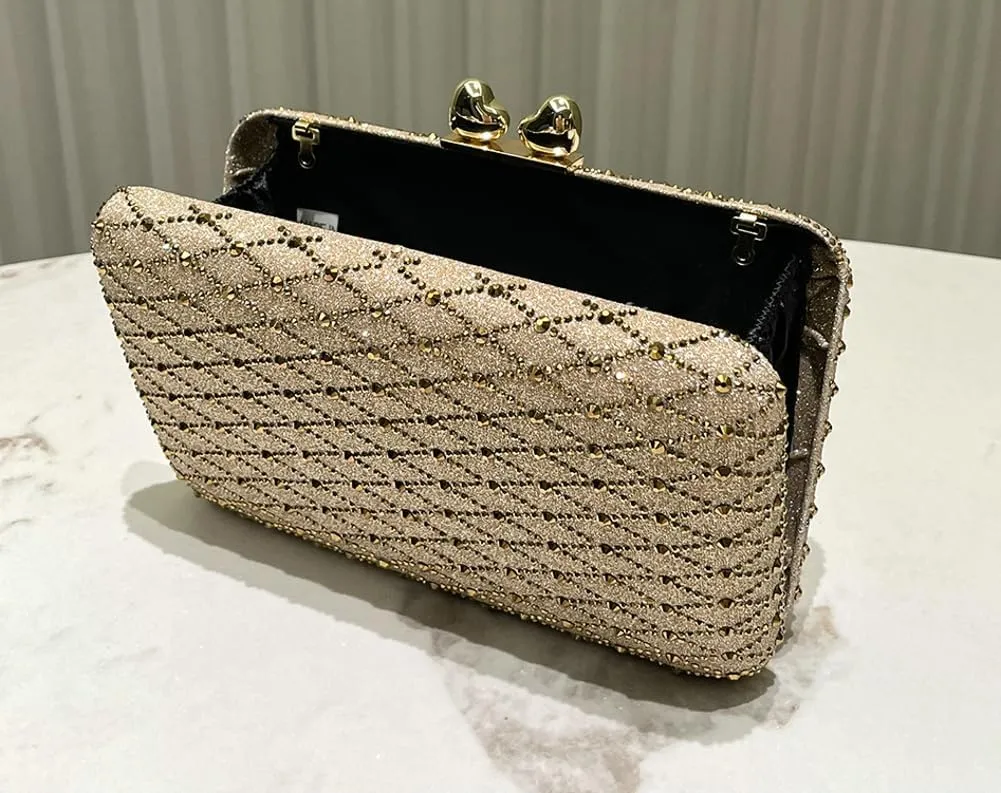 Rhinestone Evening Clutch Purses for Women Elegant Evening Bag Vintage Handbag Shoulder Bag Wedding Party 2025