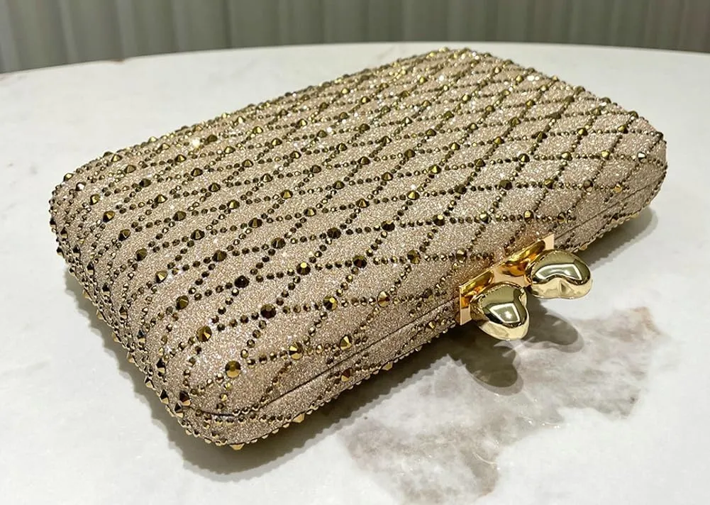 Rhinestone Evening Clutch Purses for Women Elegant Evening Bag Vintage Handbag Shoulder Bag Wedding Party 2025