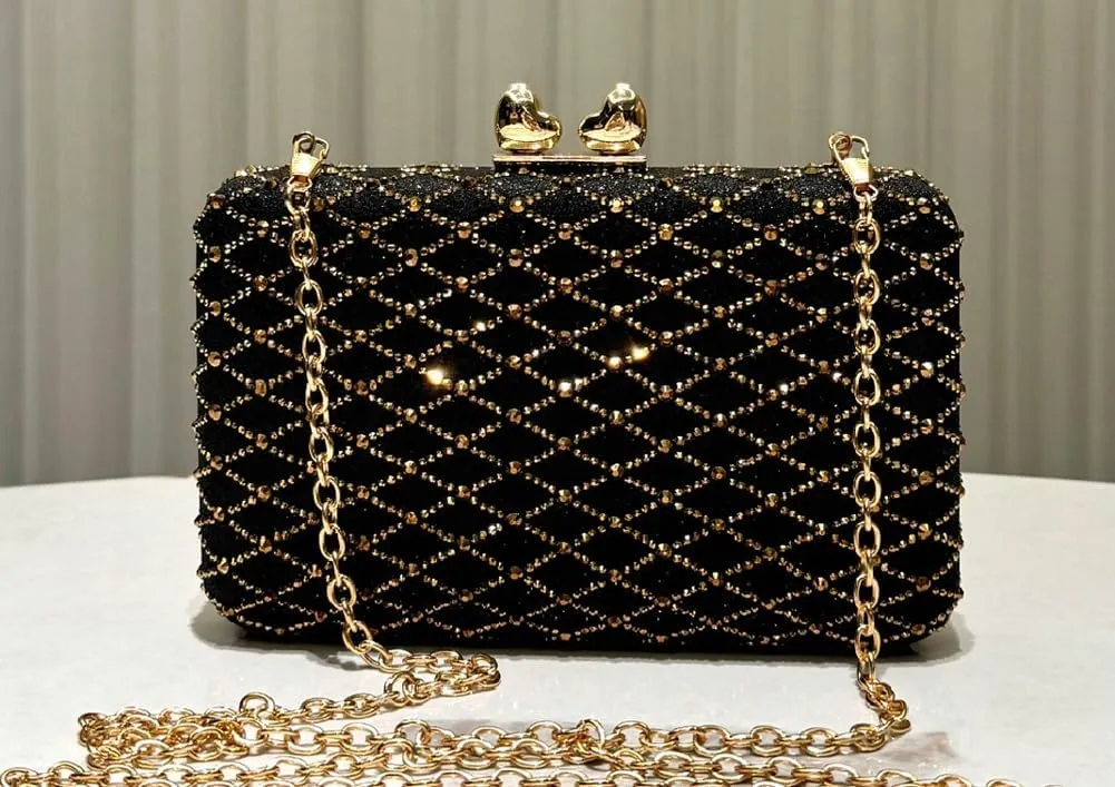 Rhinestone Evening Clutch Purses for Women Elegant Evening Bag Vintage Handbag Shoulder Bag Wedding Party 2025