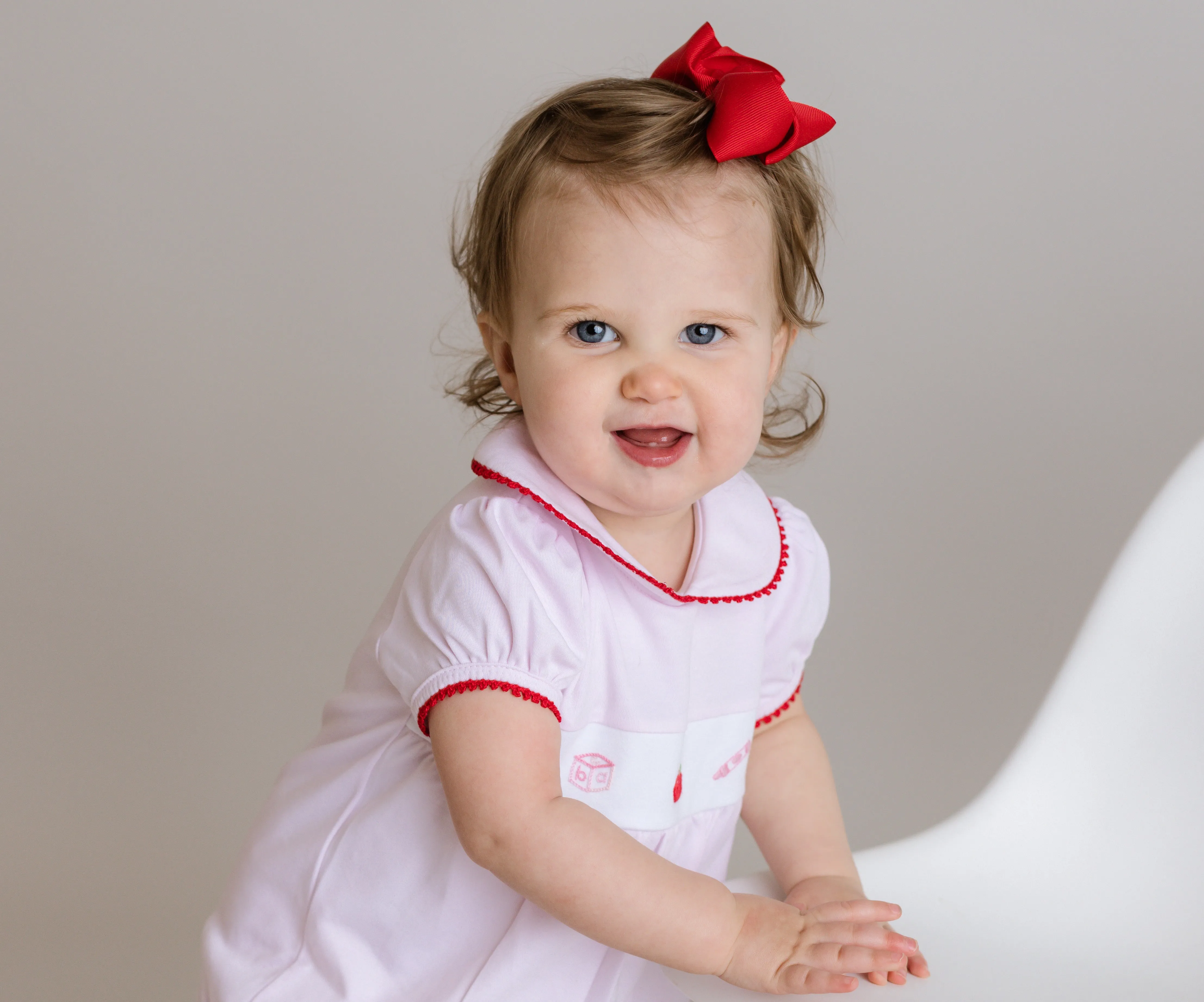 School Days Pima Dress, Infant Girls, Pink