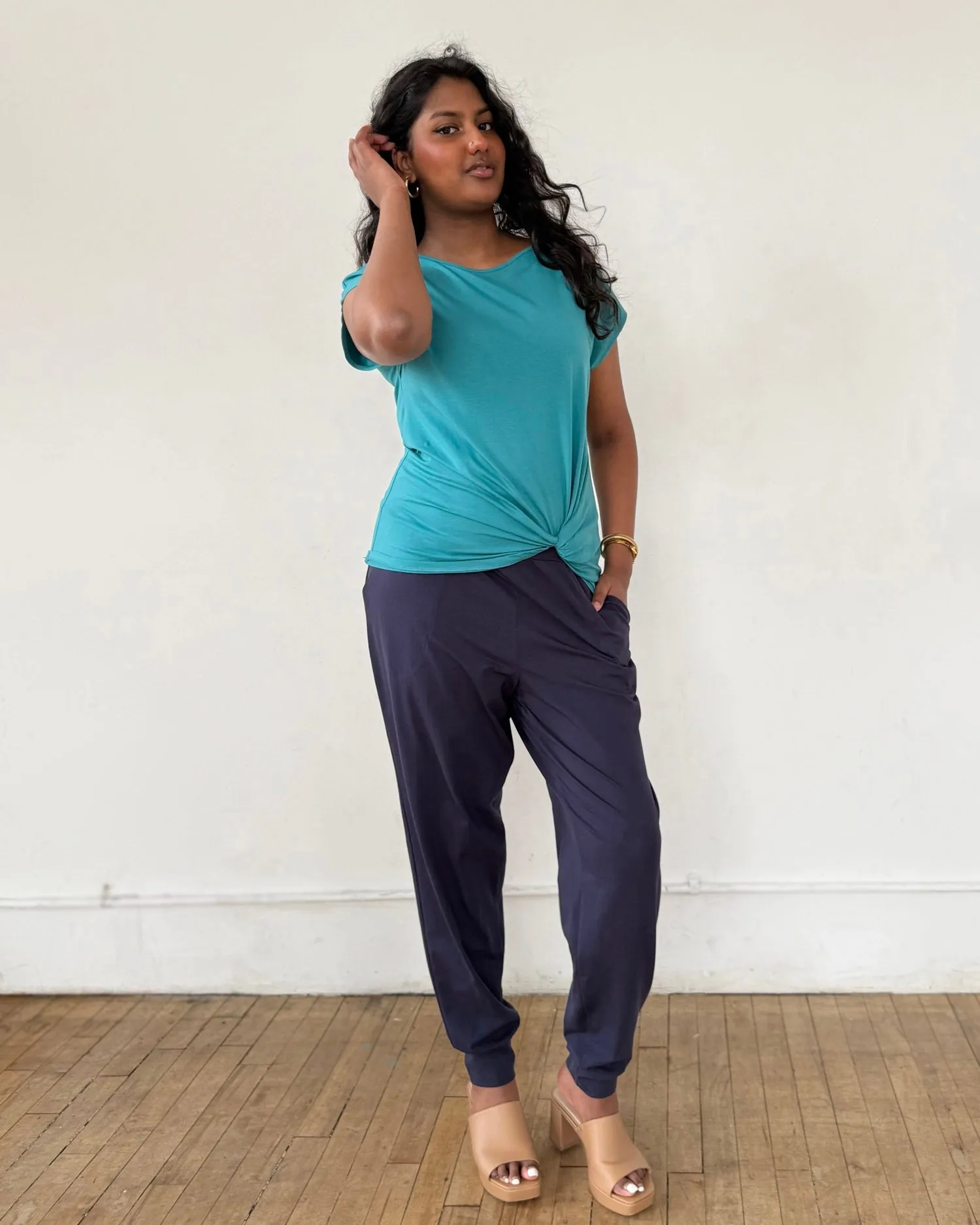 SITA tee in Marine Teal