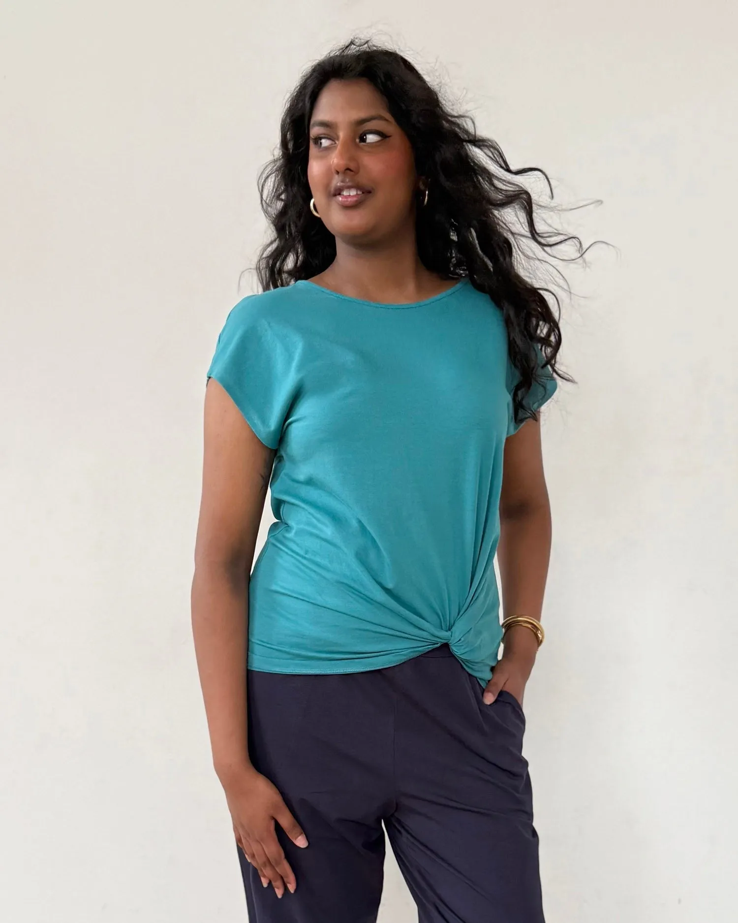 SITA tee in Marine Teal