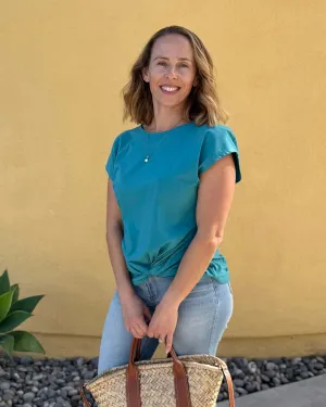 SITA tee in Marine Teal
