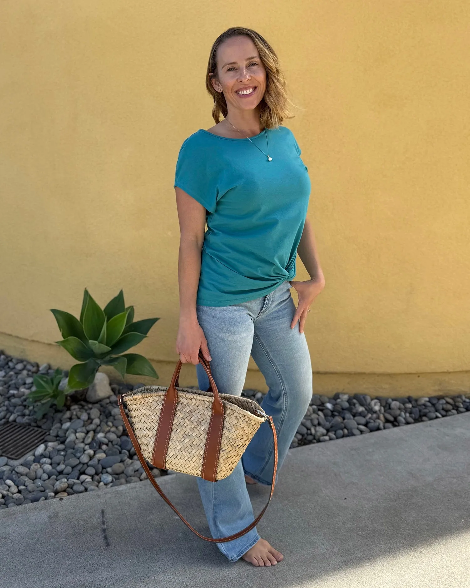 SITA tee in Marine Teal