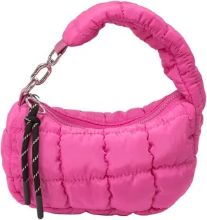 Small Puffer Purse, Mini Puffer Bag Wristlet Purses for Women Office Shopping, Lightweight Nylon Quilted Bag Gift