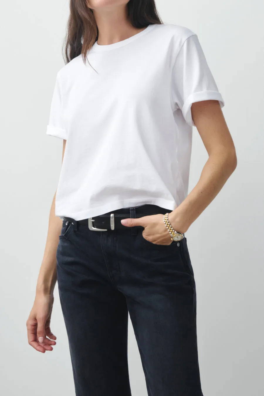 The Practice Tee in Dime Knit™