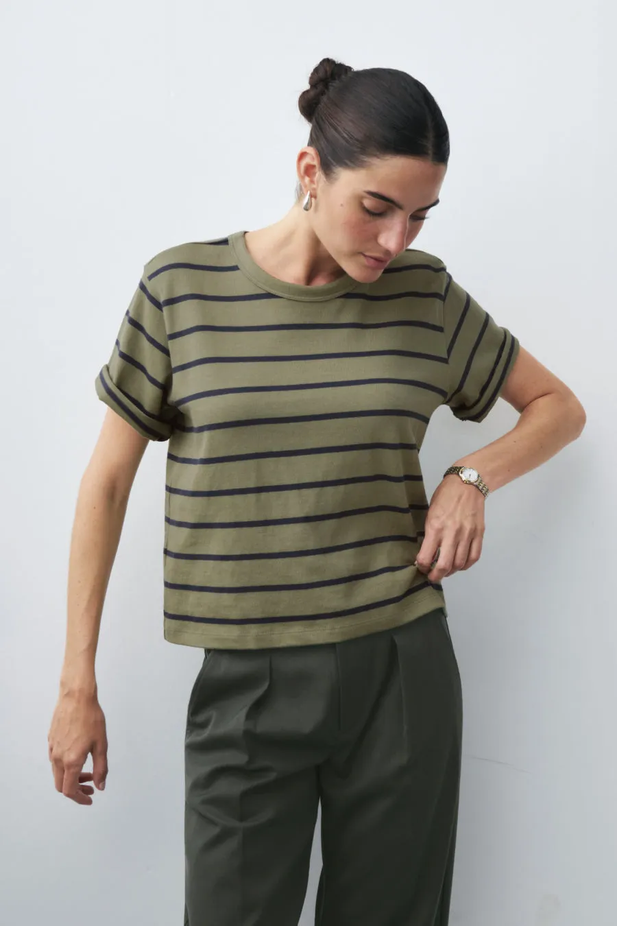The Practice Tee in Dime Knit™