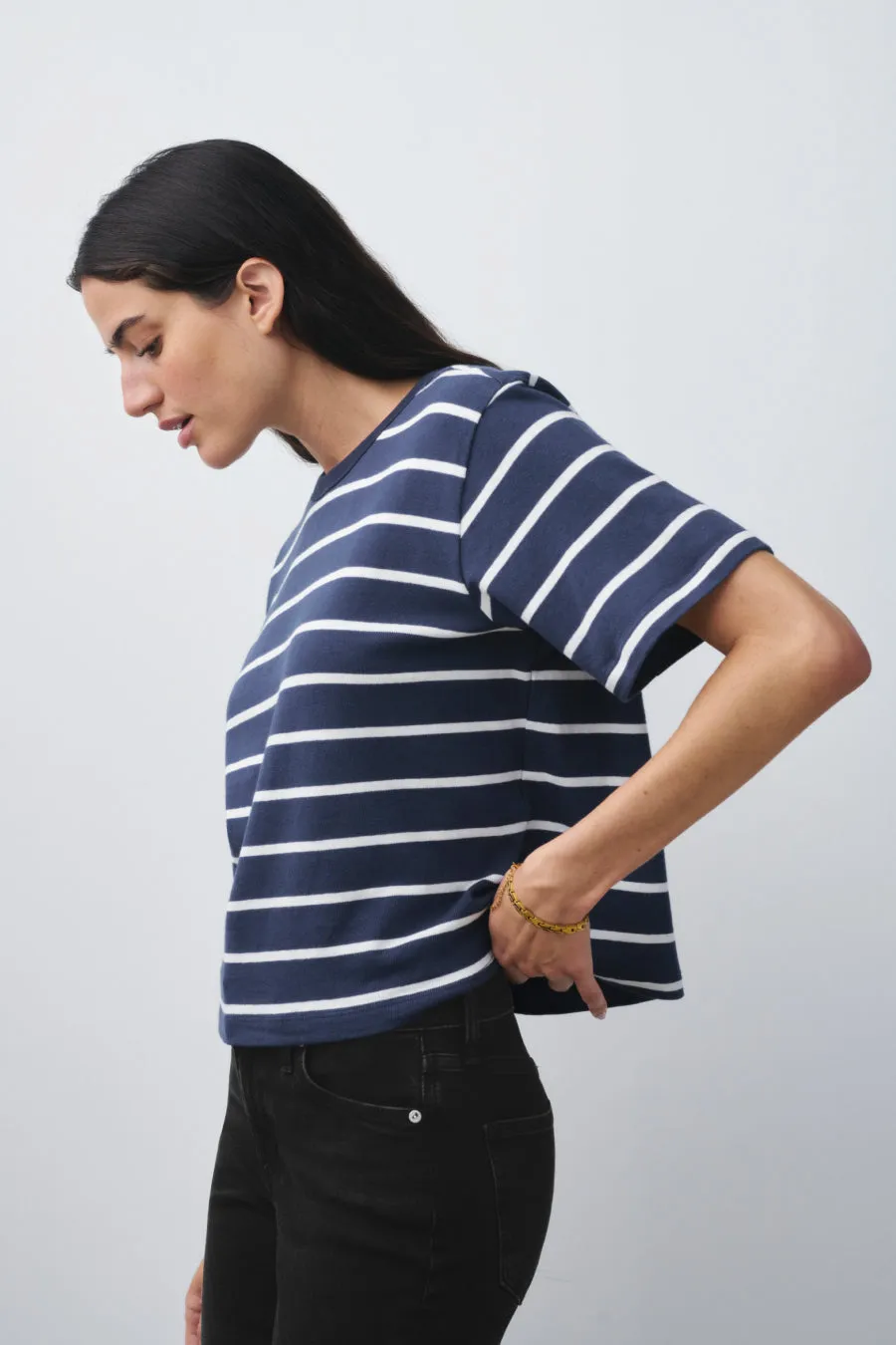 The Practice Tee in Dime Knit™