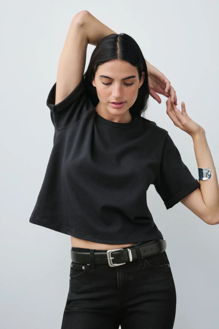 The Practice Tee in Dime Knit™