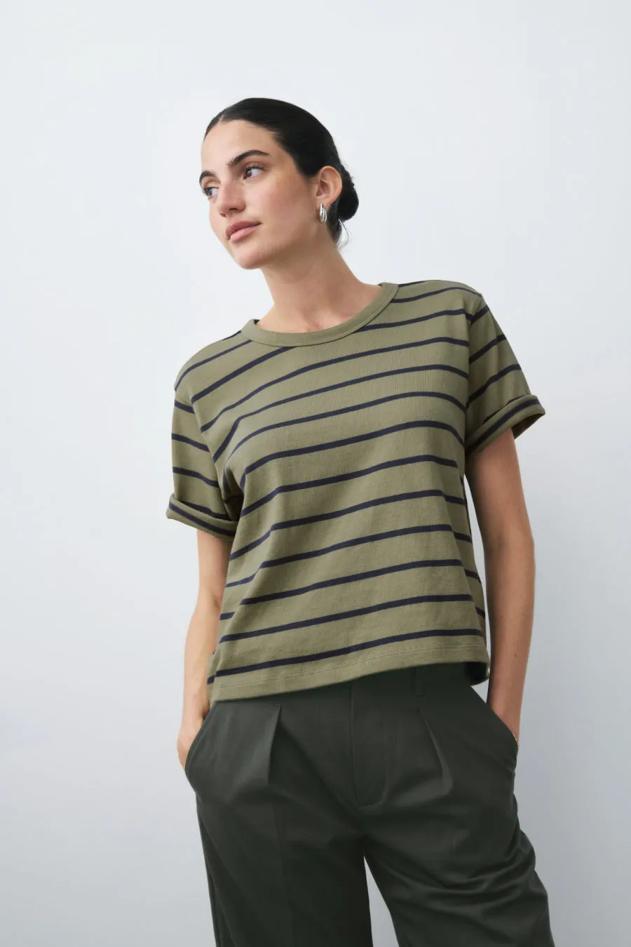 The Practice Tee in Dime Knit™