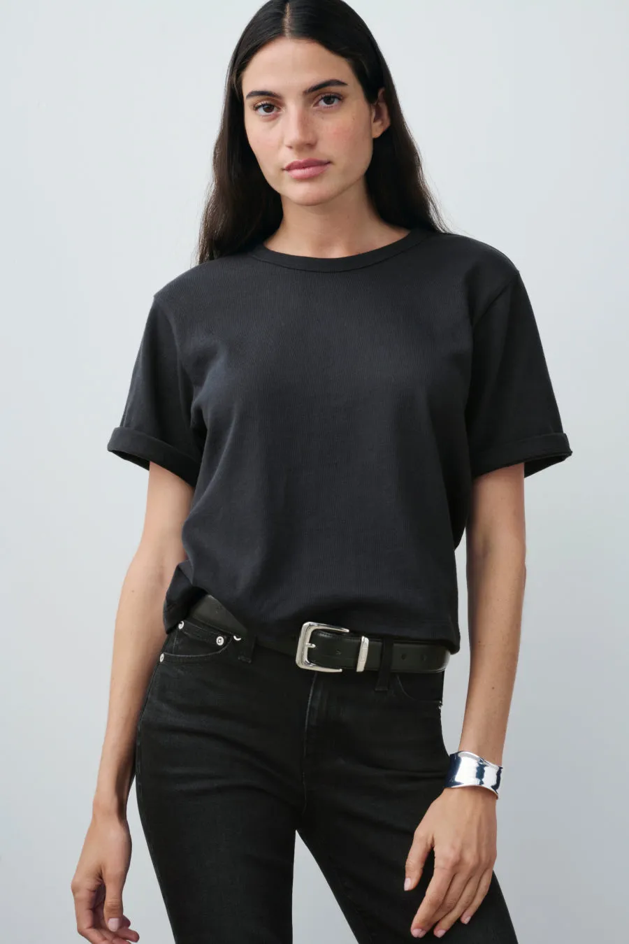 The Practice Tee in Dime Knit™