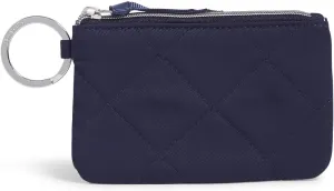 Vera Bradley Women's Performance Twill Zip ID Case Wallet, Classic Navy, One Size