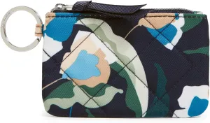 Vera Bradley Women's Performance Twill Zip ID Case Wallet, Immersed Blooms, One Size