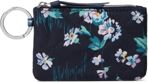 Vera Bradley Women's Performance Twill Zip ID Case Wallet, Navy Garden, One Size