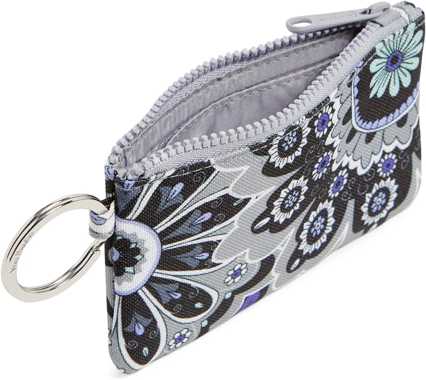 Vera Bradley Women's Recycled Lighten Up Reactive Zip ID Case and Lanyard Combo, Tranquil Medallion, One Size