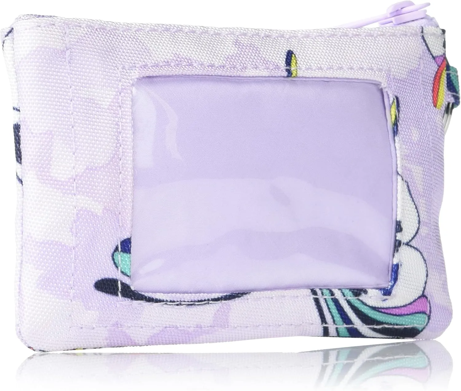 Vera Bradley Women's Recycled Lighten Up Reactive Zip ID Case Wallet, Butterflies, One Size