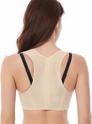 Werena Chest Brace Up for Women Posture Corrector Back Brace Support Bra Shaper X-Strap Vest Shapewear Tops