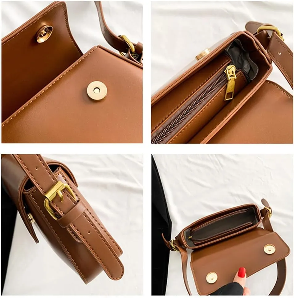 Women Trendy Tote Handbag Underarm Bag PU Leather Satchel Bag Crossbody Bag Party Clutch Purse, Pink
