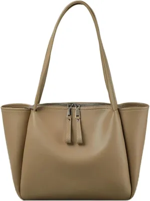 Womens Large Work Tote Bag Soft PU Leather Shoulder Satchel Casual Messenger Handbag Travel Top Handle Purse