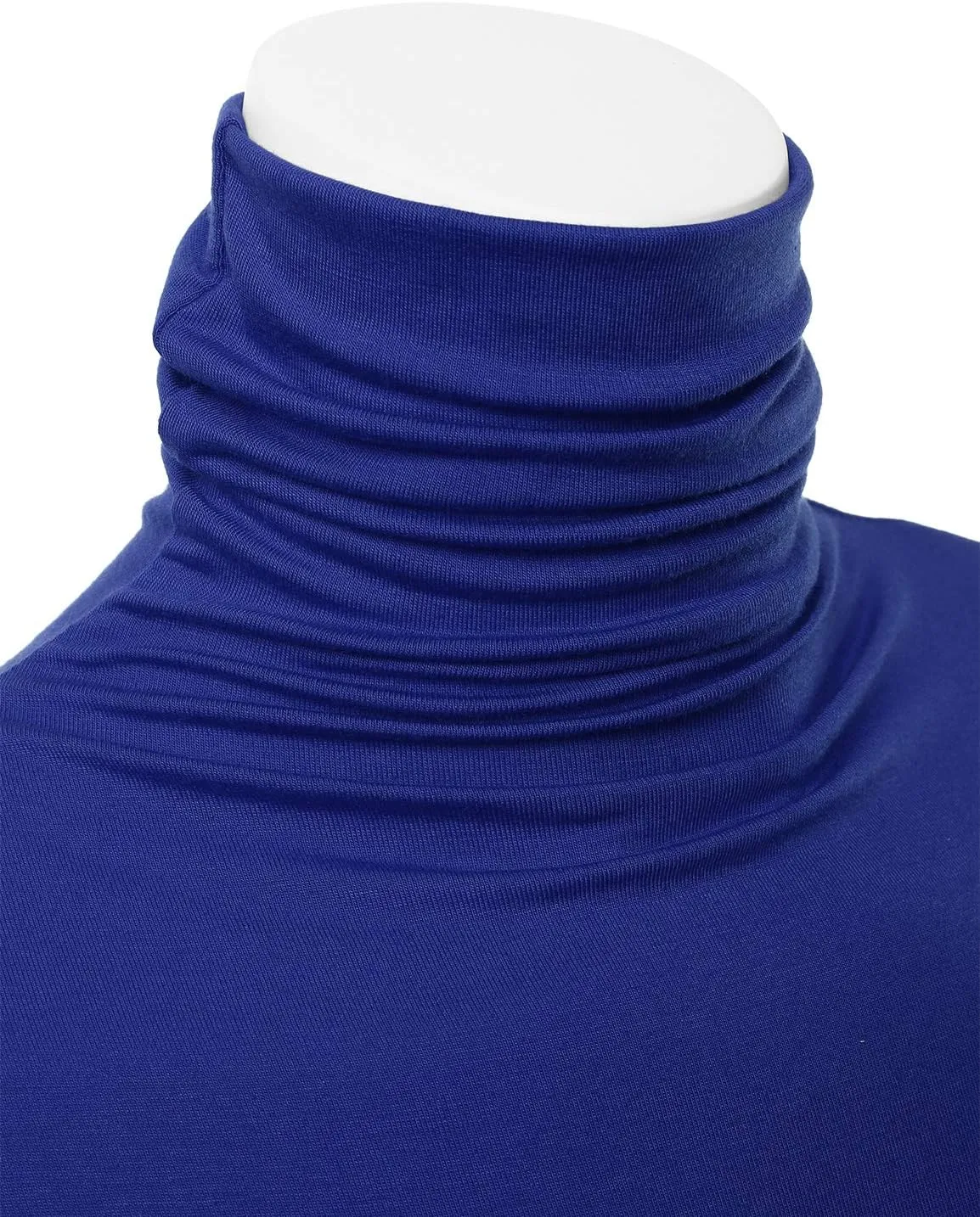 Womens Premium Long Sleeve Turtleneck Lightweight Pullover Top Sweater (S-3X, Made in USA)