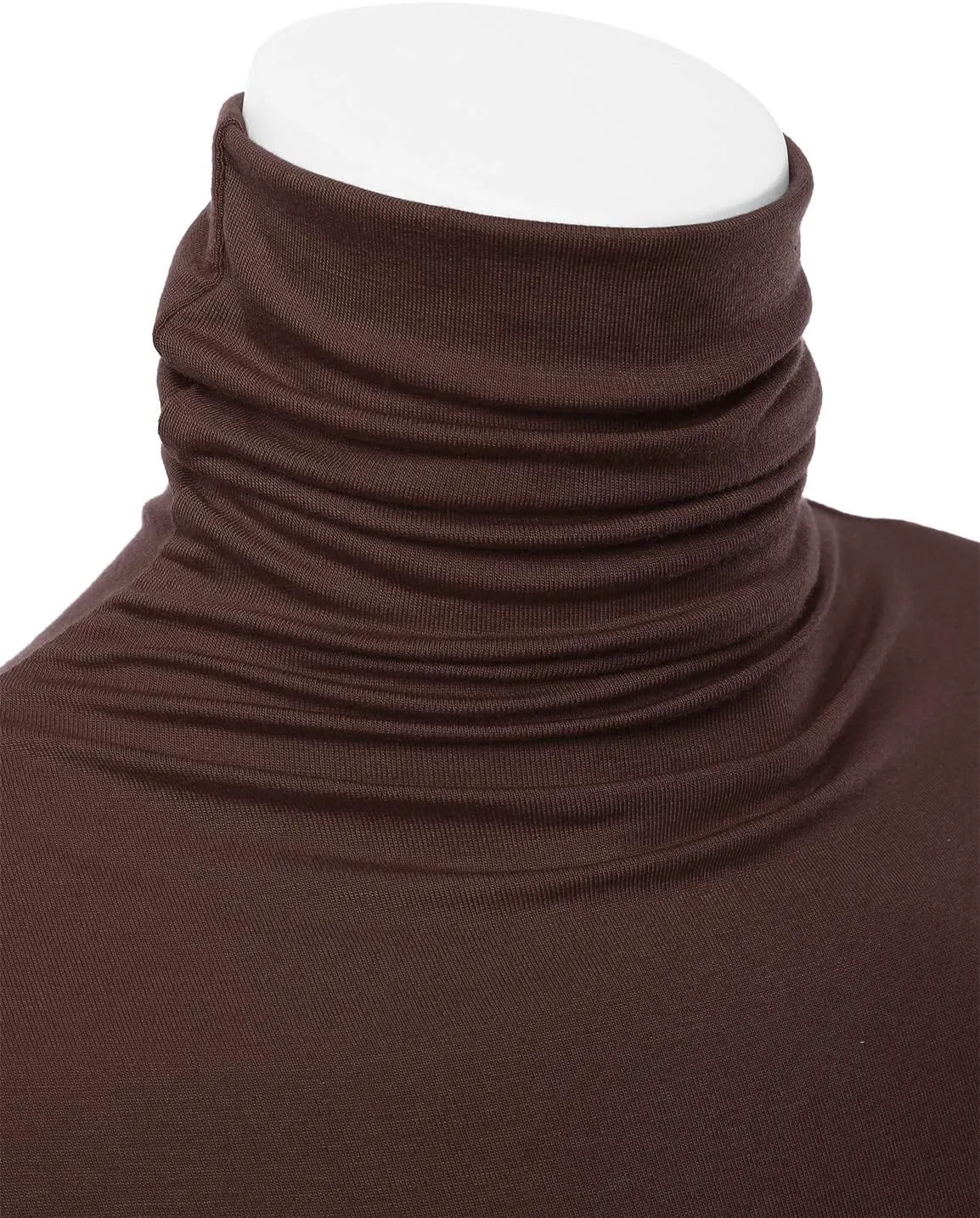 Womens Premium Long Sleeve Turtleneck Lightweight Pullover Top Sweater (S-3X, Made in USA)